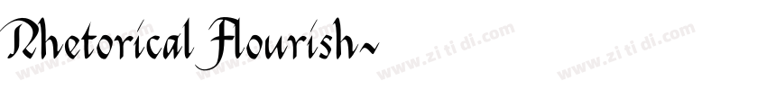 Rhetorical Flourish字体转换